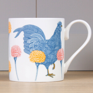 Thornback & Peel Chicken & Carnation Mug 300ml